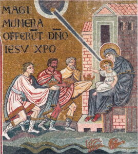 Adoration des mages Mt2 7 Mosaïque byzantine Monreale