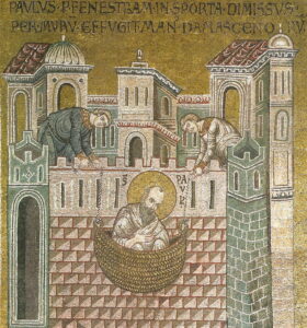 Fuite de Paul de Damas Ac9 P9 Mosaïque byzantine Monreale