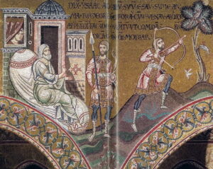 Jacob et Esaü Gn25 A 37 Mosaïque byzantine Monreale