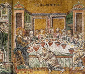 Le dernier repas Ste CèneLc22 25 Mosaïque byzantine Monreale