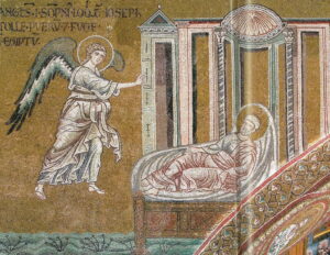 Le songe de Joseph Mt2 11 Mosaïque byzantine Monreale