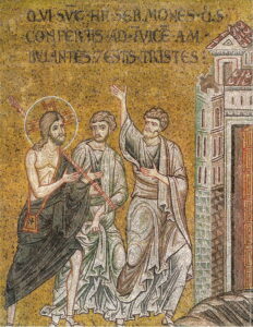 Les disciples d’Emmaüs Lc24 – 1 37 Mosaïque byzantine Monreale