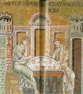 Les disciples d’Emmaüs Lc24 – 3 Jésus disparu 39 Mosaïque byzantine Monreale