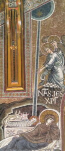 Naissance de Jésus Lc2 5 Mosaïque byzantine Monreale 2