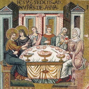 Noces de Cana Jn2 18 Mosaïque byzantine Monreale 2